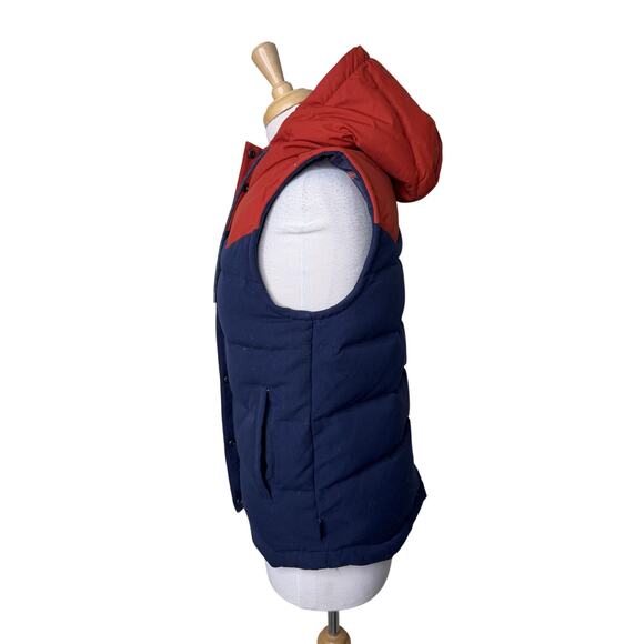 PATAGONIA Bivy Hooded Vest Orange Blue Style 27746 SMALL - Picture 3 of 9